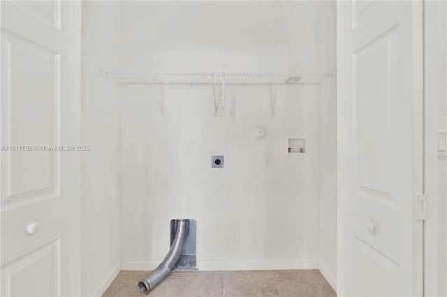 279 SE 31st Ter, Homestead, FL 33033 - laundry area with hookup for an electric dryer, washer hookup, gas dryer hookup, and light tile patterned flooring