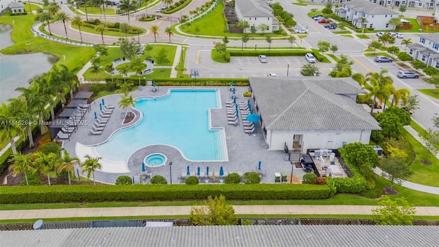 2652 SE 13th St, Homestead, FL 33035 - bird's eye view of a pool area