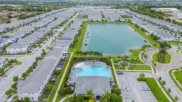 2652 SE 13th St, Homestead, FL 33035 - aerial view of a pool and a large body of water