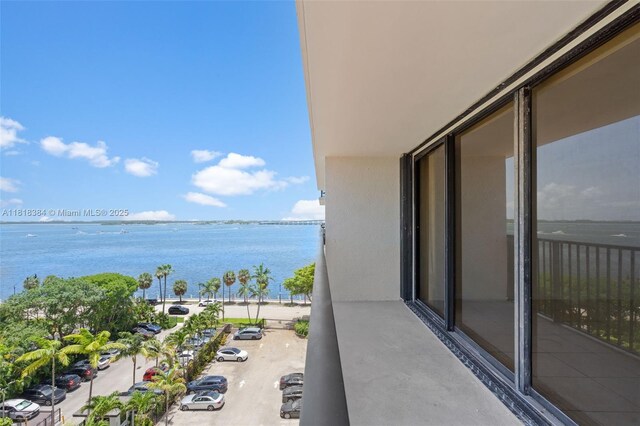 1450 Brickell Bay Dr Unit 806, Miami, FL 33131 - balcony featuring a water view