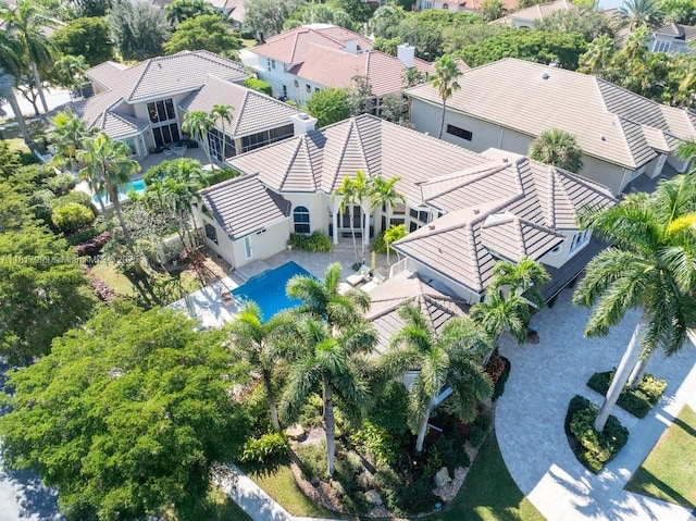 3212 NW 64th St, Boca Raton, FL 33496 - view from above of property featuring a pool