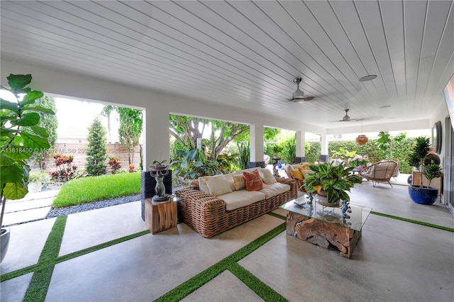 14051 SW 48th St, Miami, FL 33175 - sunroom with concrete flooring