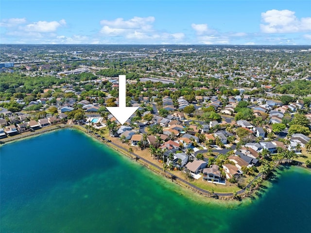 9916 SW 218th Ter, Cutler Bay, FL 33190 - aerial view of property and surrounding area featuring a large body of water and nearby suburban area