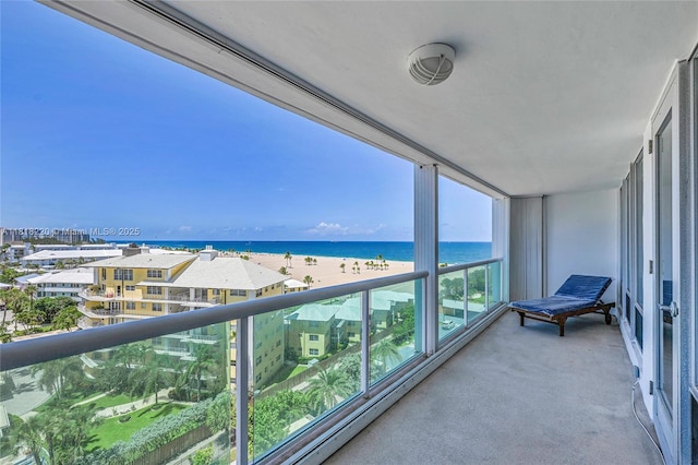 2100 S Ocean Ln Unit 703, Fort Lauderdale, FL 33316 - balcony featuring a water view