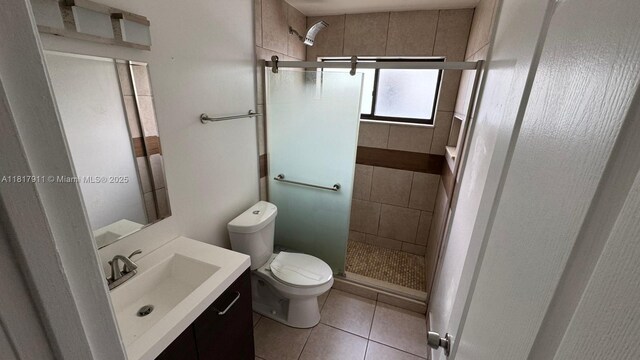 7115 SW 147th Ct, Miami, FL 33193 - full bath featuring a stall shower, vanity, and tile patterned flooring