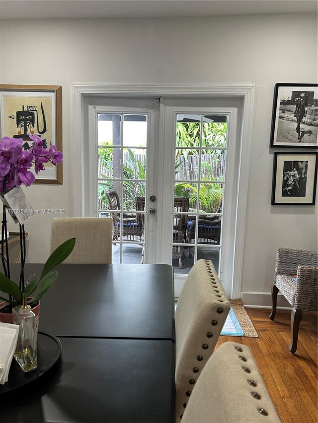 2320 SW 16th Ter, Miami, FL 33145 - dining room with wood finished floors and baseboards