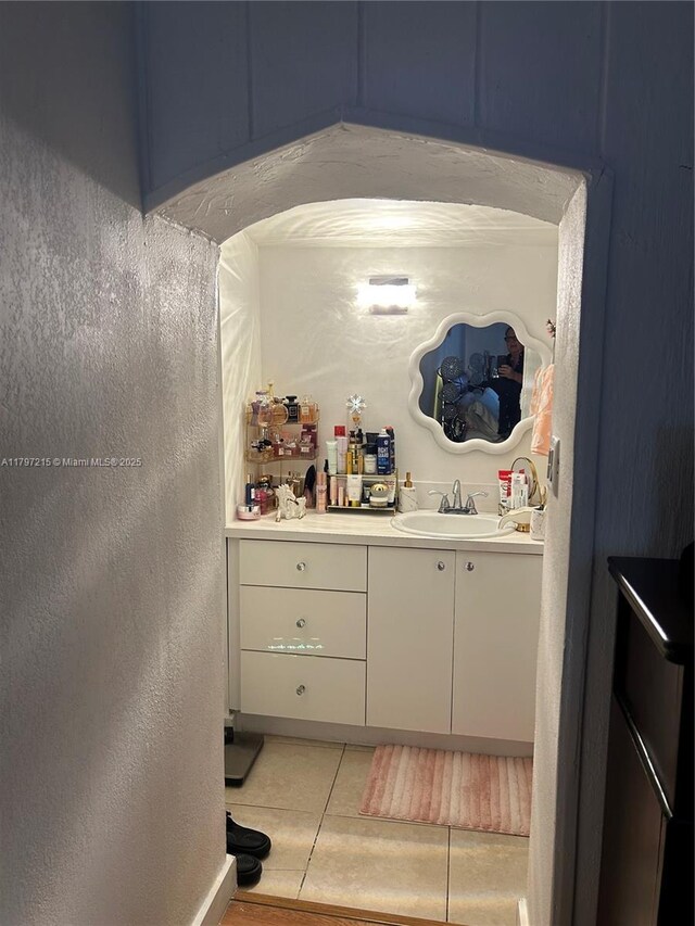 2320 SW 16th Ter, Miami, FL 33145 - bathroom featuring tile patterned flooring and vanity