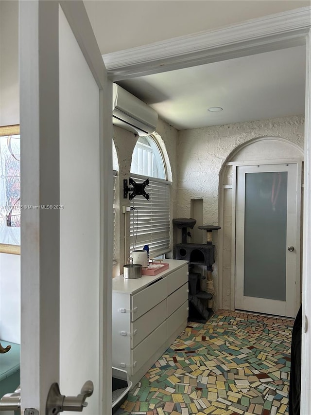 2320 SW 16th Ter, Miami, FL 33145 - hall featuring a wall mounted air conditioner