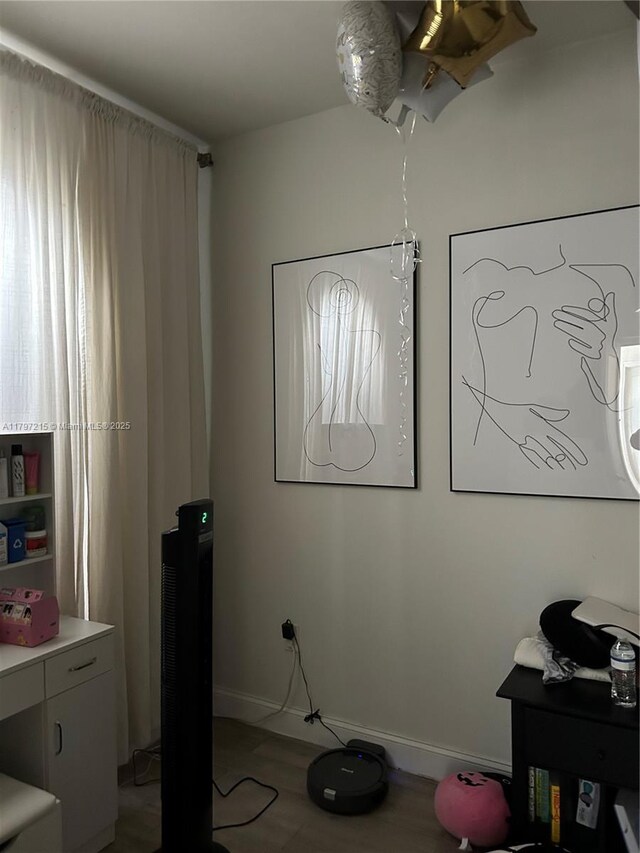2320 SW 16th Ter, Miami, FL 33145 - office space with baseboards and light wood finished floors