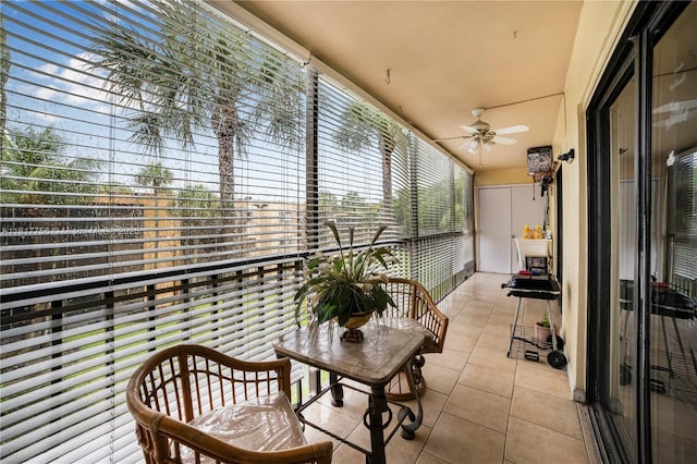 8415 SW 107th Ave Unit 323W, Miami, FL 33173 - balcony with ceiling fan