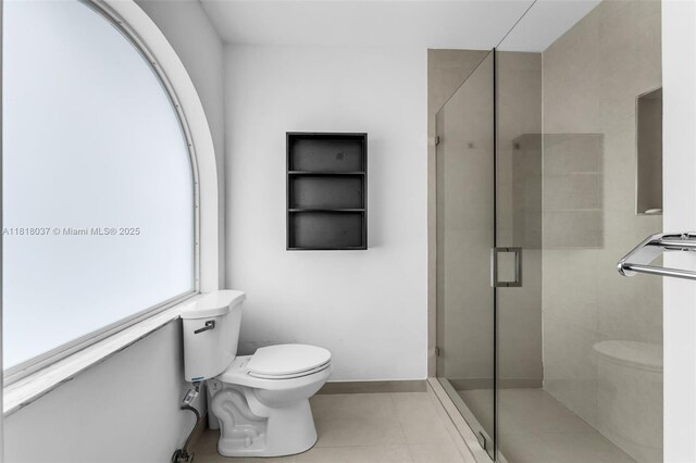 3075 SW 19th St, Miami, FL 33145 - bathroom featuring a stall shower and tile patterned floors