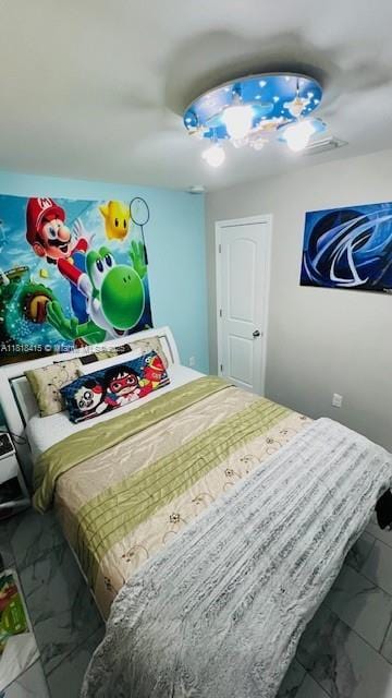 1908 NE 2nd Pl, Cape Coral, FL 33909 - bedroom with marble finish flooring