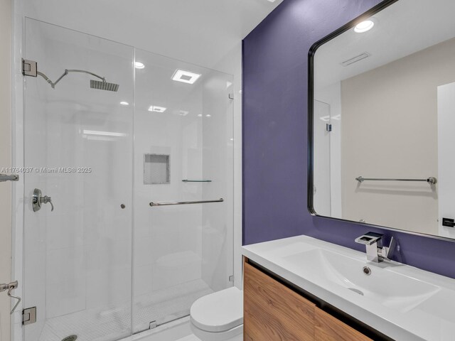 624 Stanton Dr, Weston, FL 33326 - full bath featuring a stall shower and vanity