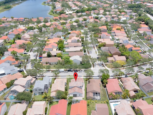 624 Stanton Dr, Weston, FL 33326 - aerial view of property's location with a large body of water and nearby suburban area