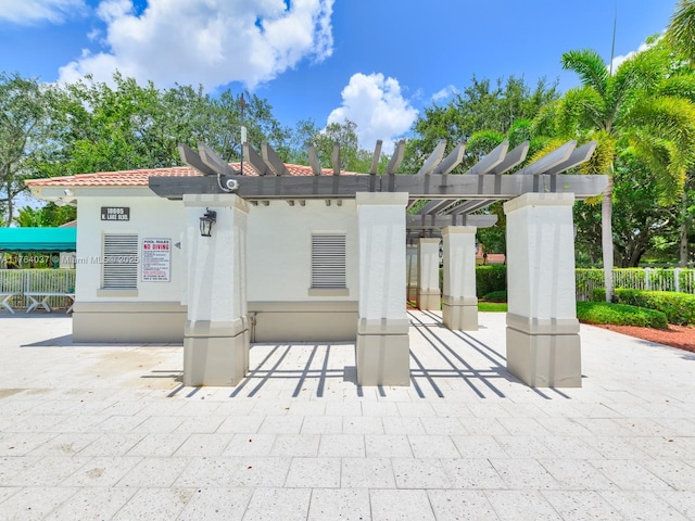 624 Stanton Dr, Weston, FL 33326 - view of patio / terrace with a pergola