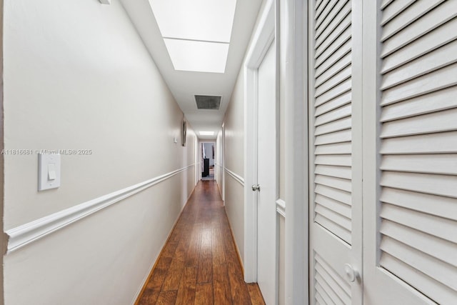 1305 N 47th Ave, Hollywood, FL 33021 - hallway with dark wood-style floors