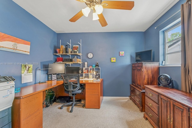 1305 N 47th Ave, Hollywood, FL 33021 - office space featuring light colored carpet and a ceiling fan