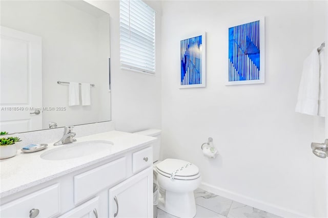 2496 Rama Dr, Kissimmee, FL 34746 - bathroom with marble look tile flooring and vanity