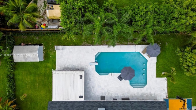 11400 NW 27th St, Plantation, FL 33323 - bird's eye view of a pool area