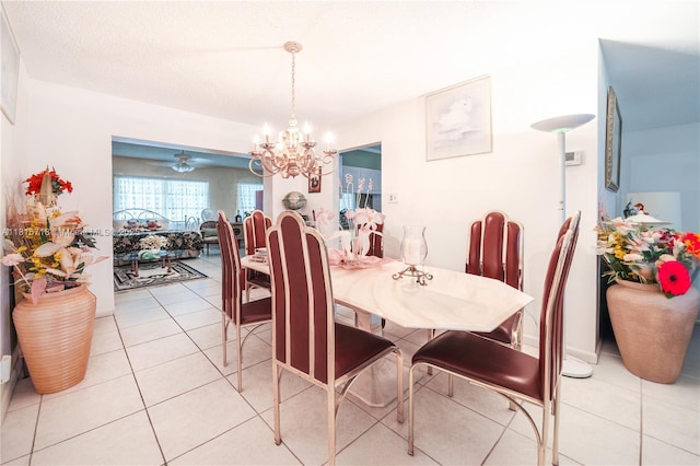 5803 NW 85th Ter, Tamarac, FL 33321 - dining room with a chandelier and light tile patterned floors