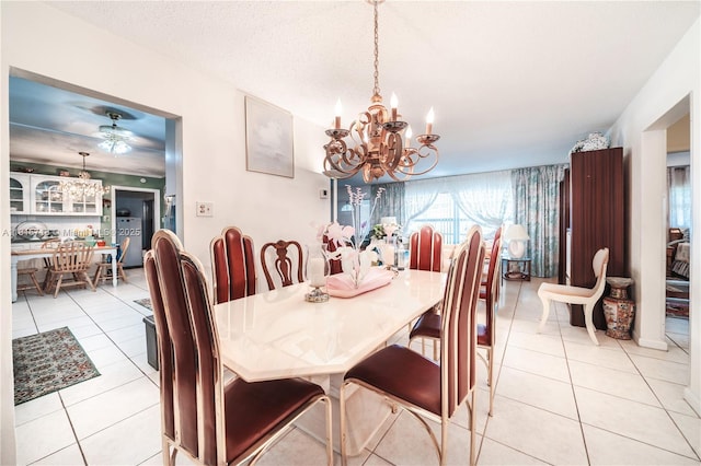 5803 NW 85th Ter, Tamarac, FL 33321 - dining area with a chandelier and light tile patterned floors