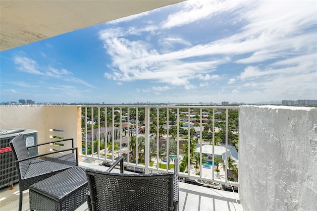 2350 NE 135th St Unit 1006, North Miami, FL 33181 - balcony featuring cooling unit