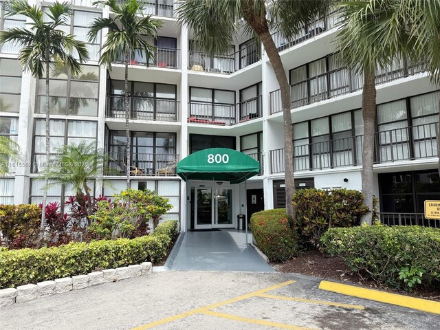 800 Parkview Dr Unit 820, Hallandale Beach, FL 33009 - view of property with uncovered parking