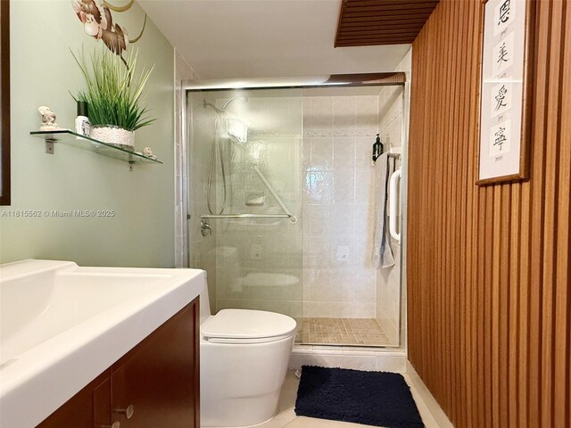 800 Parkview Dr Unit 820, Hallandale Beach, FL 33009 - bathroom with toilet, a shower stall, and vanity