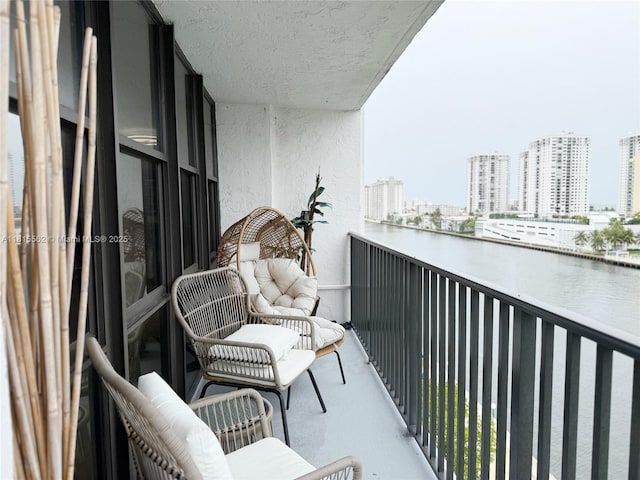 800 Parkview Dr Unit 820, Hallandale Beach, FL 33009 - balcony featuring a view of city and a water view