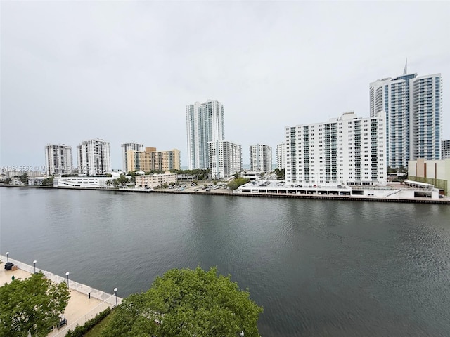 800 Parkview Dr Unit 820, Hallandale Beach, FL 33009 - water view featuring city skyline