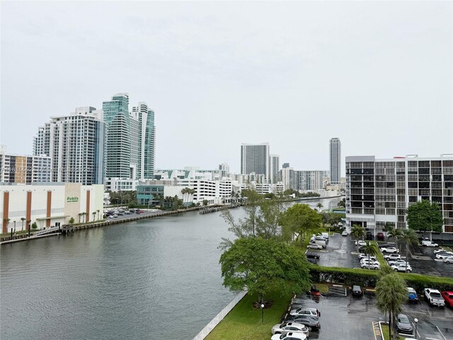 800 Parkview Dr Unit 820, Hallandale Beach, FL 33009 - water view with city skyline