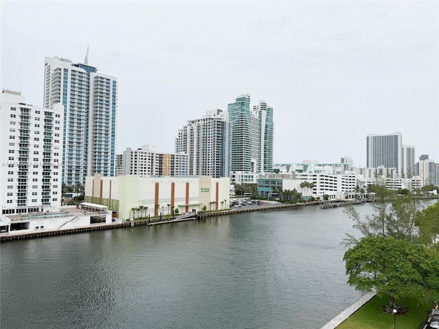 800 Parkview Dr Unit 820, Hallandale Beach, FL 33009 - water view with skyline