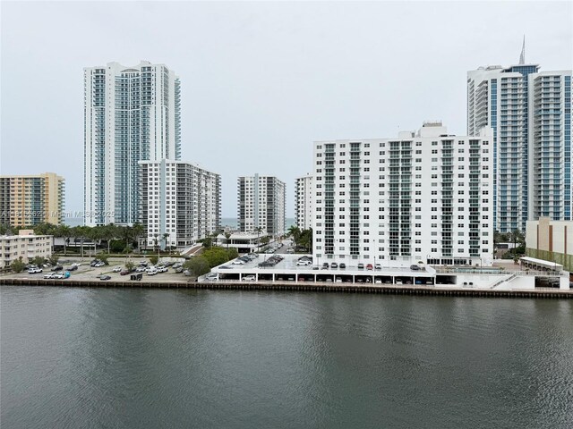 800 Parkview Dr Unit 820, Hallandale Beach, FL 33009 - water view with nearby urban area