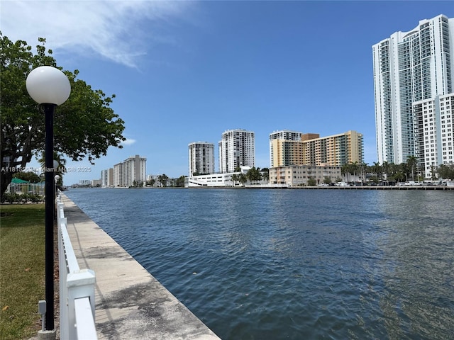 800 Parkview Dr Unit 820, Hallandale Beach, FL 33009 - water view with skyline