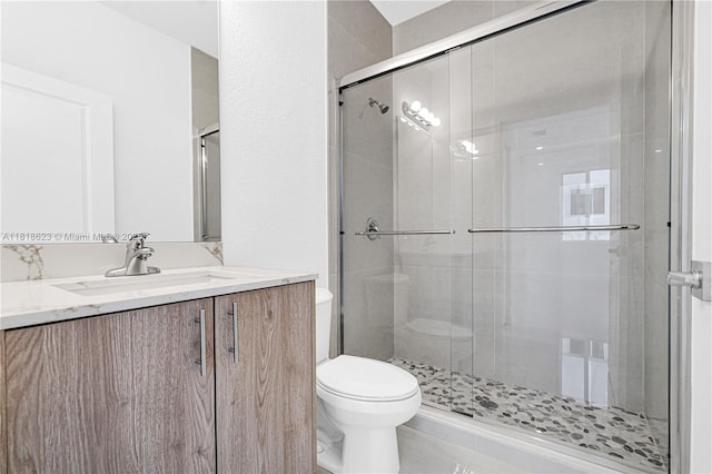 22479 SW 125th Ave Unit A, Miami, FL 33170 - full bath featuring vanity, a shower stall, and toilet