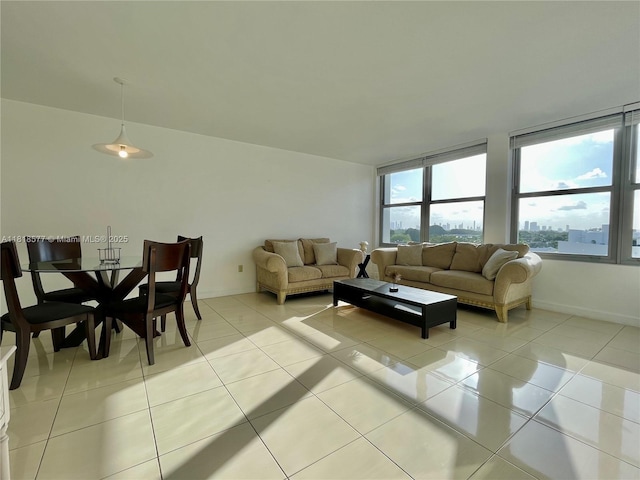 2899 Collins Ave Unit 810, Miami Beach, FL 33140 - living room with light tile patterned flooring