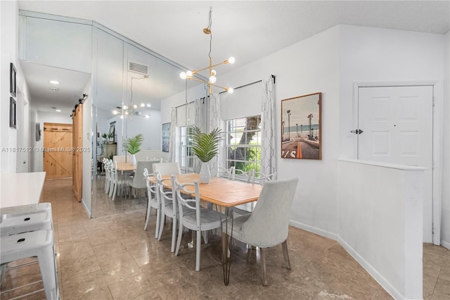 886 SW 180th Ter, Pembroke Pines, FL 33029 - dining room with a chandelier and light tile patterned floors