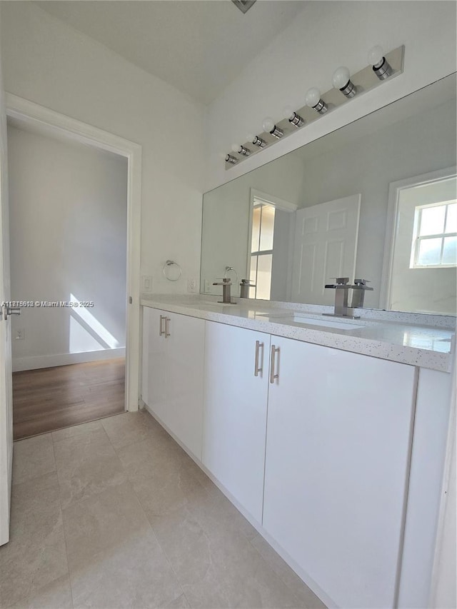 129 Riverwalk Cir Unit 129, Sunrise, FL 33326 - full bathroom featuring double vanity and tile patterned flooring
