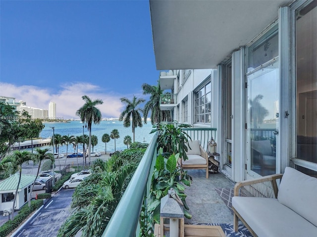 1408 Brickell Bay Dr Unit 411, Miami, FL 33131 - balcony with a water view