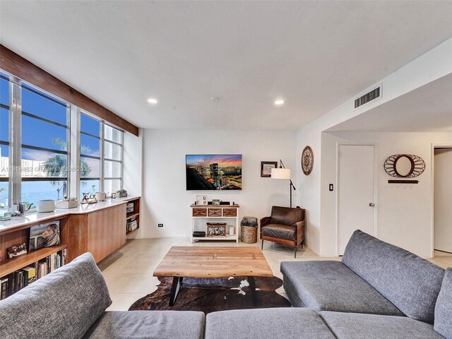 1408 Brickell Bay Dr Unit 411, Miami, FL 33131 - living room with recessed lighting