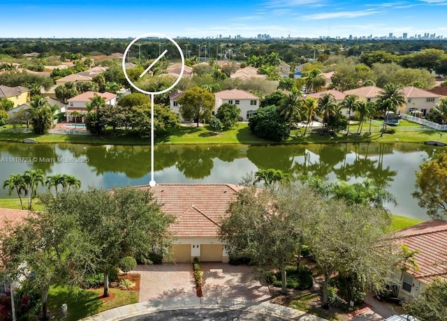 1707 NW 78th Way, Pembroke Pines, FL 33024 - aerial view of residential area featuring a nearby body of water