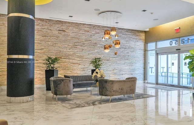 1250 S Miami Ave Unit 2310, Miami, FL 33130 - building lobby featuring a high ceiling
