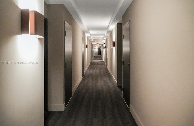 1250 S Miami Ave Unit 2310, Miami, FL 33130 - corridor featuring dark wood finished floors and baseboards