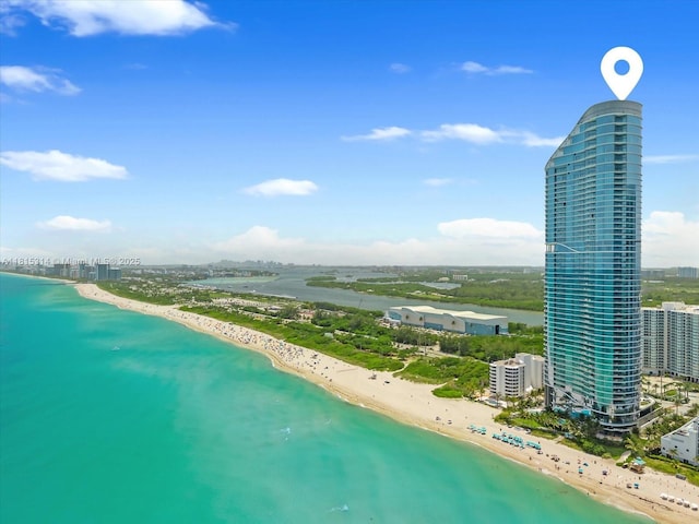 15701 Collins Ave Unit 3101, Sunny Isles Beach, FL 33160 - view of urban area with waterfront with a beach