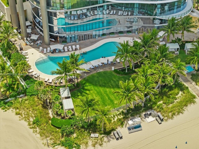 15701 Collins Ave Unit 3101, Sunny Isles Beach, FL 33160 - bird's eye view of a pool