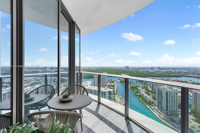 15701 Collins Ave Unit 3101, Sunny Isles Beach, FL 33160 - balcony with a city view and a water view