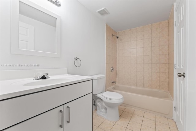 2660 W 76th St Unit 106, Hialeah, FL 33016 - full bath with vanity, tile patterned floors, toilet, and tub / shower combination