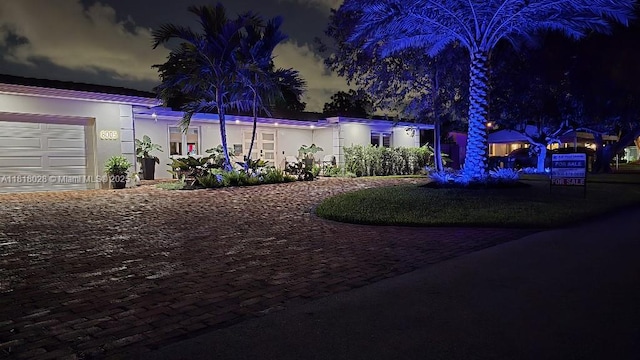 8005 SW 89th St, Miami, FL 33156 - yard at twilight featuring decorative driveway