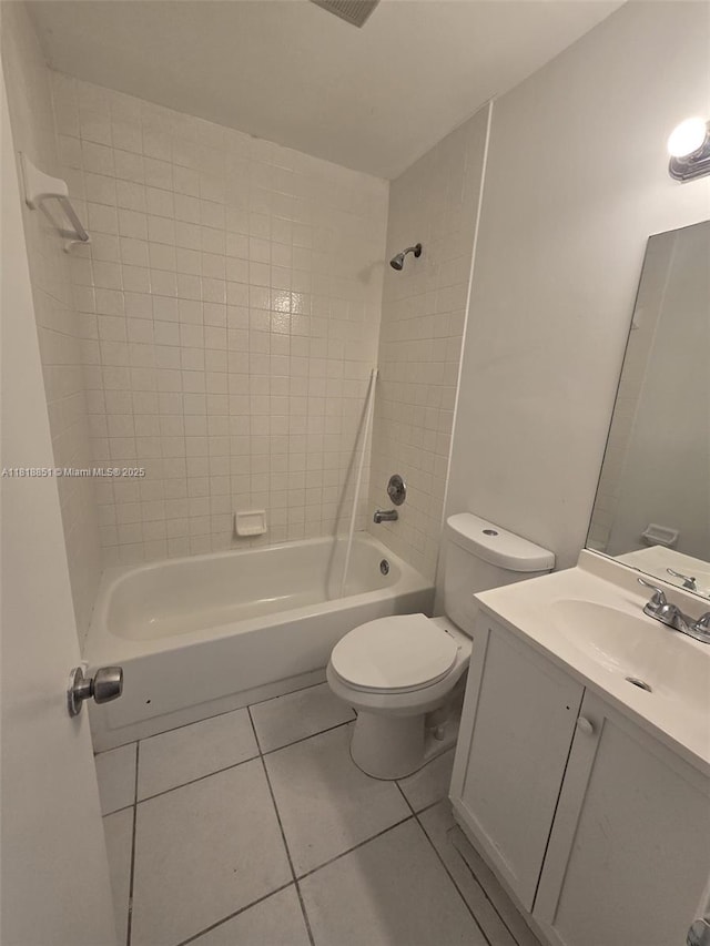 9808 Hammocks Blvd Unit 203-23, Miami, FL 33196 - bathroom with tile patterned flooring, shower / tub combination, vanity, and toilet