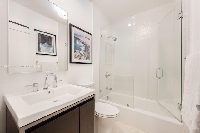 261 SW 30th Rd, Miami, FL 33129 - full bath with toilet, vanity, and combined bath / shower with glass door